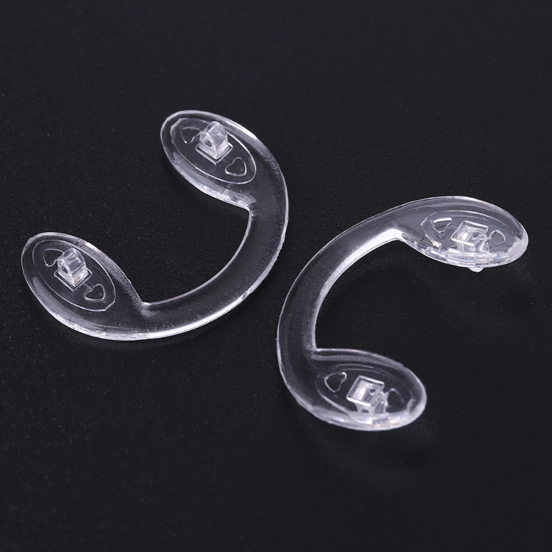 2 Pcs/Lot U Style Silicone Conjoined Eyeglass Soft Nose Pads For Kids Children Boys Girls