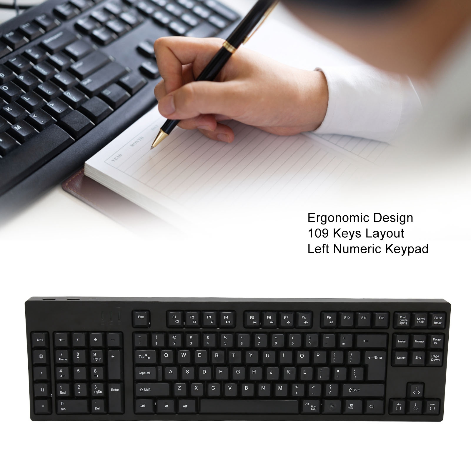 Left Numpad Keyboard Ergonomic Layout Widely Used ... – Grandado