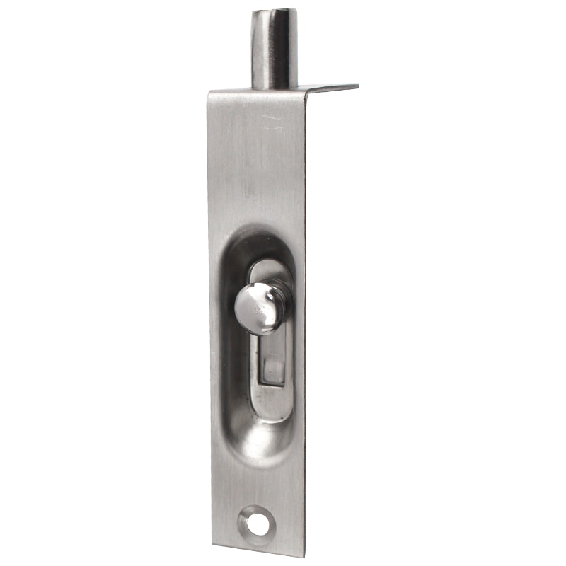 4/6 Inch Stainless Steel Hidden Door Bolt Lock Security Guard Door Latch Sliding Lock Accessories with Screws