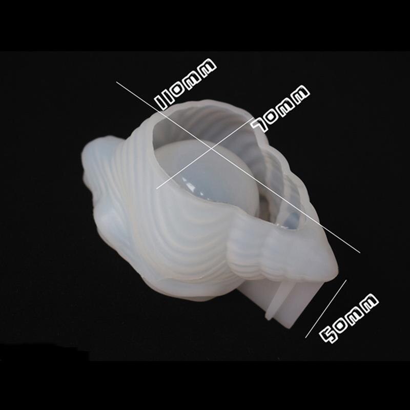 Molde de vela diy molde de vela de plástico 3d concha do mar forma aromaterapia molde de vela de gesso feito à mão vieira molde conch silicone cola epoxy: B2