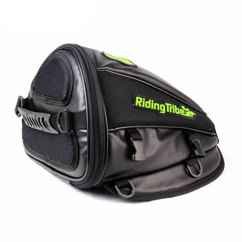 Riding Tribe Synthetic Leather Motorcycle Oil Tank Bag Motorbike Travel Tool Tail Bag Luggage Waterproof Riding Handbag Backpack: Default Title