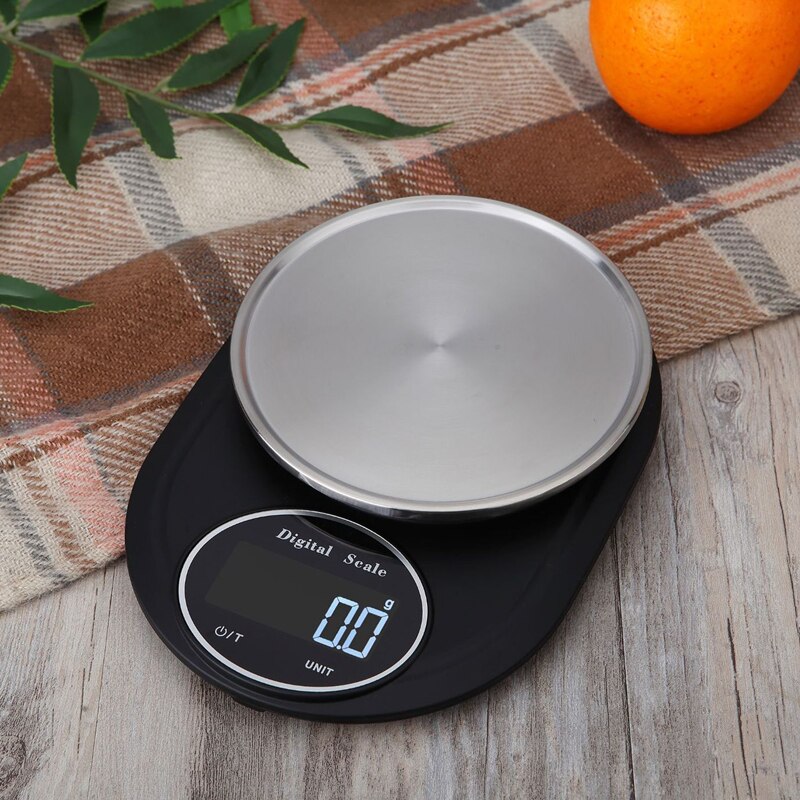 Digital Kitchen Scale 11lb/5kg 0.1g Precision Food Diet Scale for Cooking Baking Multifunctional Measure Tools Stainless Steel