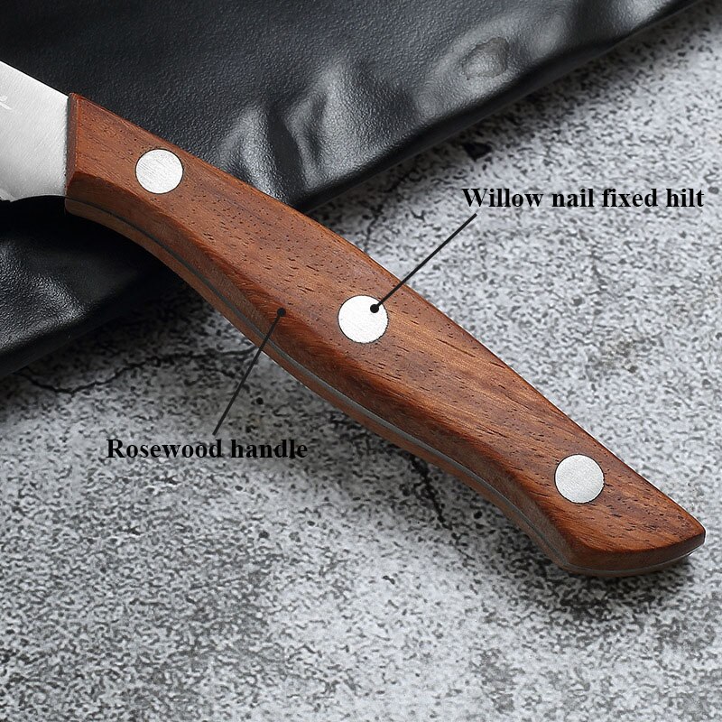 3 st/set rostfritt stål kök frukt snideri knivar hushållskock skulptur fruktfat skalkniv mat graver verktyg