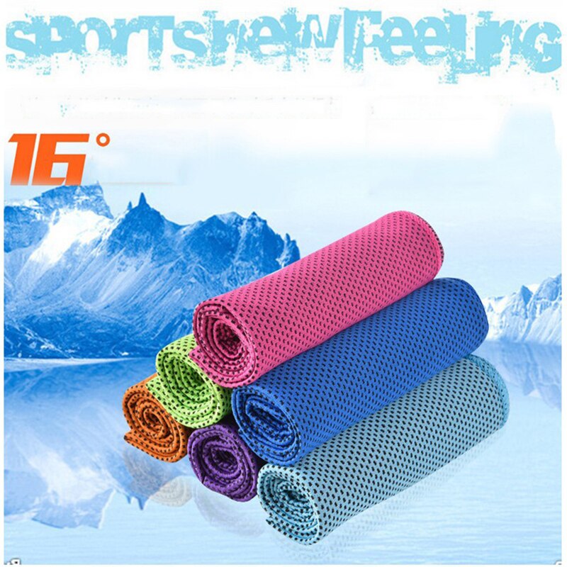 Microfiber Sport Handdoek Snelle Koeling Ice Gezicht Handdoek Sneldrogende Strand Handdoeken Zomer Blijvende Instant Chill Handdoeken Yoga Golf handdoek
