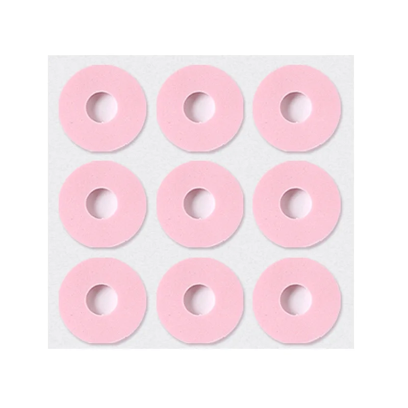 1 Blatt Hornhautkissen, Schuhe, Fersenpolster, Schaumstoff, runde Zehen, Fußpflege, Mais-Ballen-Schutzpolster, 3 Arten, Latex-Hühner-Augenklappe: Grau