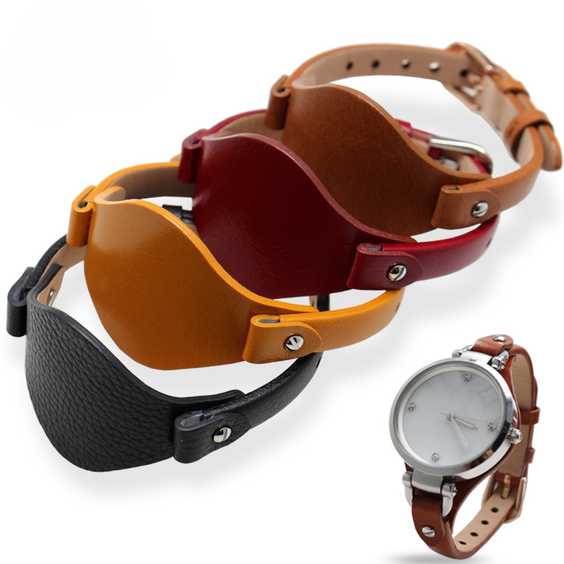 Correa de reloj de cuero de , 8mm, especial para correa femenina fósil ES3077 ES2830 ES3262 ES3060 ES4119 ES3148, pulsera Wonmen