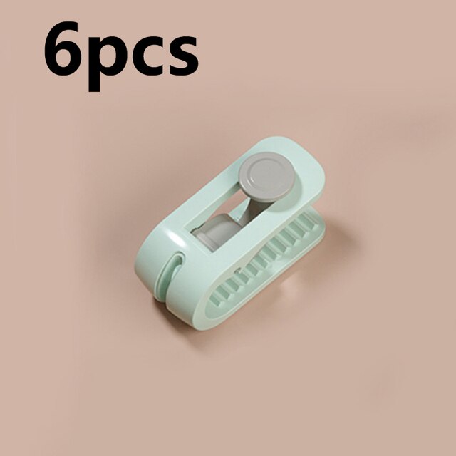 6Pcs Laken Dekbed Holder Antislip Deken Clip Bed Cover Houder Gesp Accessoire Gekarteld Hoge Elasticiteit Clip Cover dekbed Laken: 6pcs green