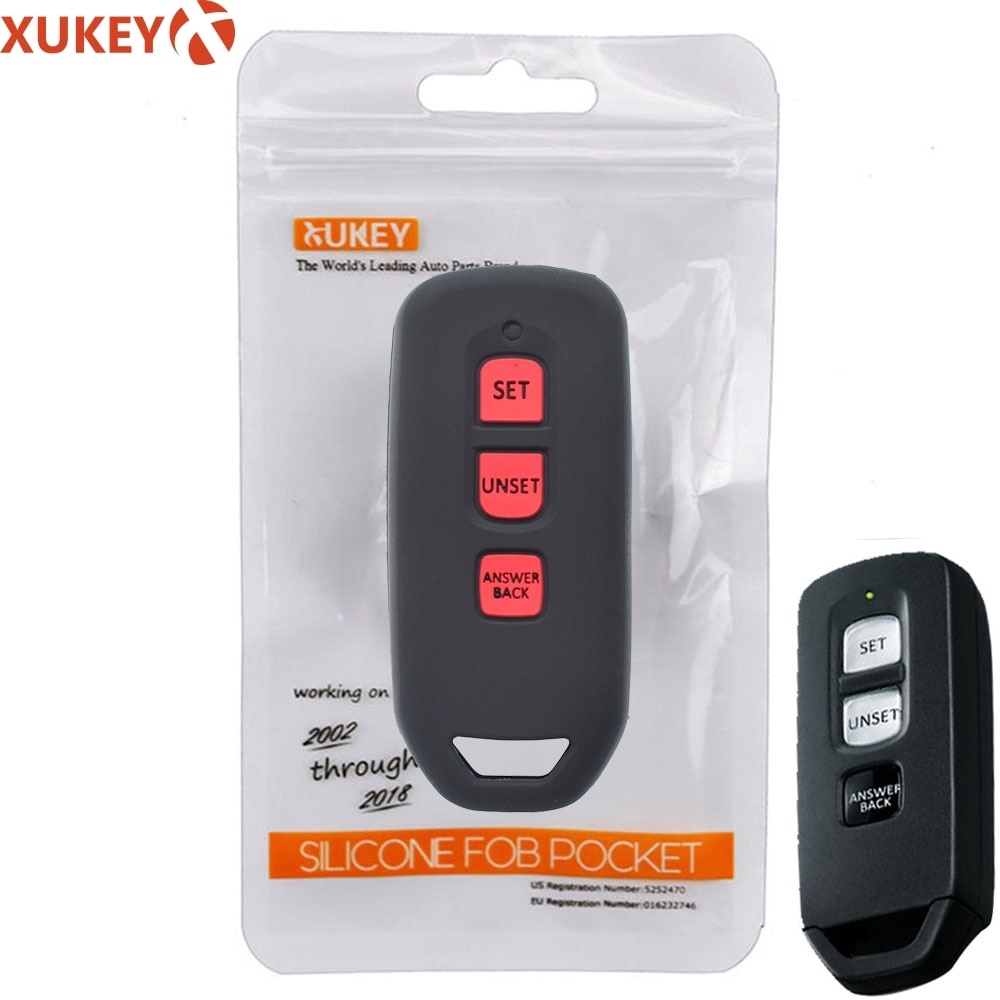 3 Buttons Silicone Motor Remote Key Fob Case For Honda Vario Scoopy Monkey PCX 125 150 153