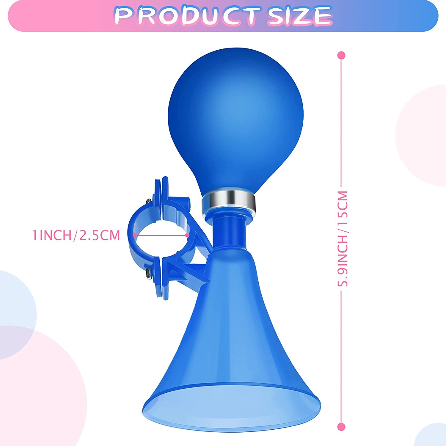 Kids Bike Horn Air Squeeze Honking Horns Plastic Bicycle Horn Scooter Horn for Kids Boys Girls