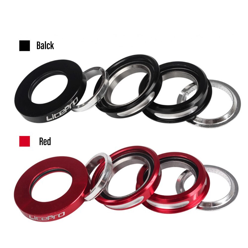 44mm Aluminum CNC Folding Mountain Bike Headset Internal Sealed Bearing Folding Bike Headset Bowl Series for SP8 SP18