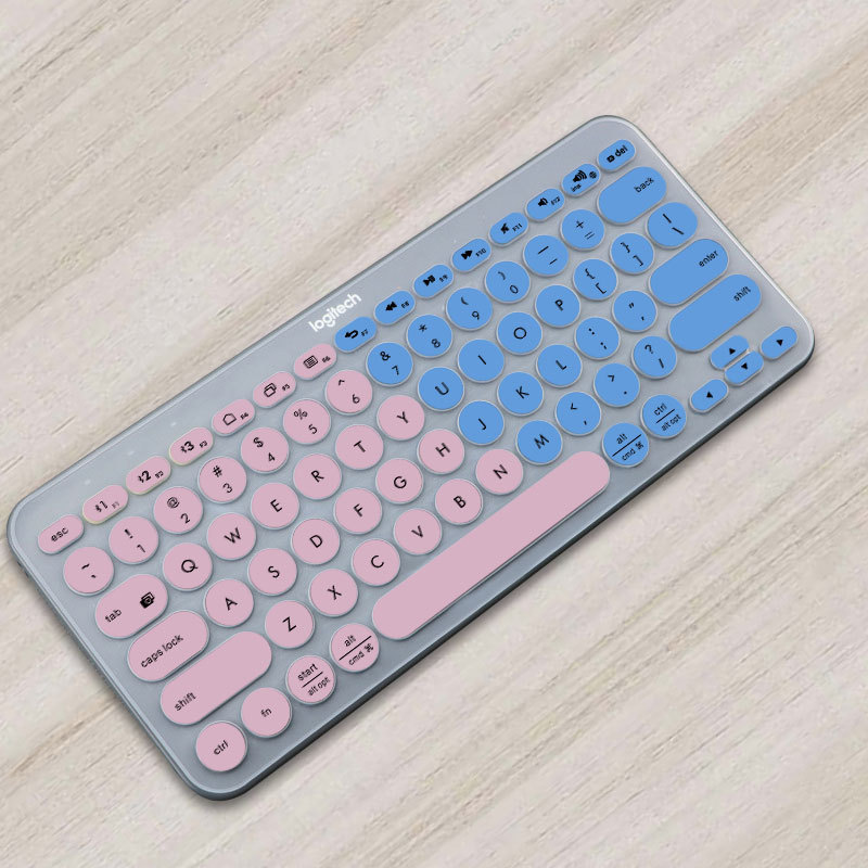 Ultra Thin Silicone Laptop Keyboard Cover Skin Protector For Logitech K380 Keyboard: Red
