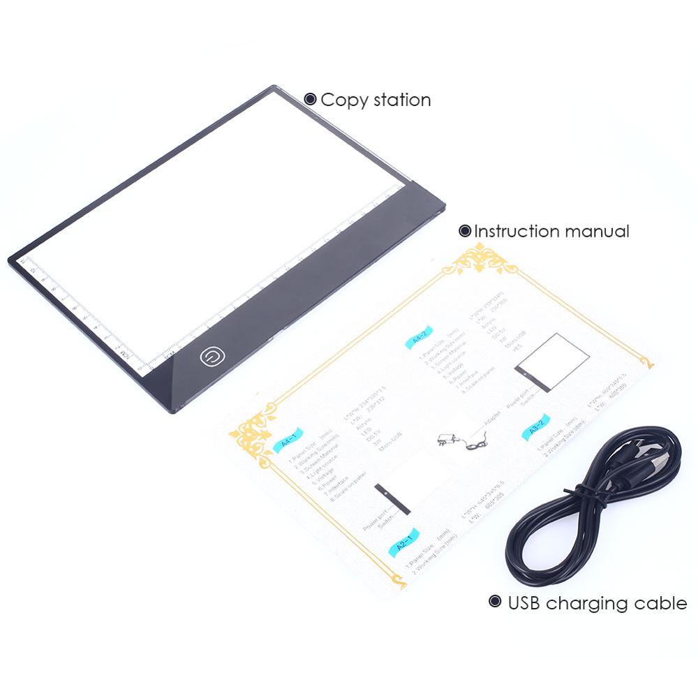 Ultra-Thin Drawing Tablet Painting Artists Animation with Scale LED Light Box Tracer Three-Level Dimming Copy 5D DIY Diamond