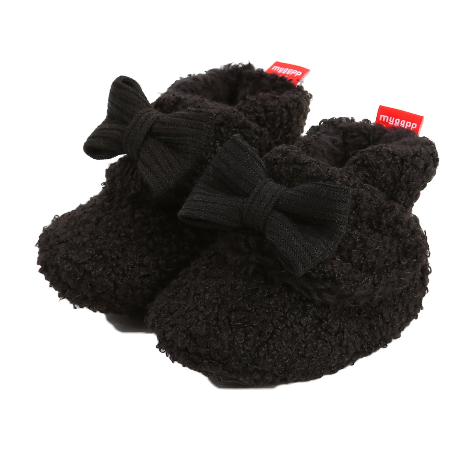 Baby-schneestiefel für mädchen, winterschuhe, einfarbig, fleecefutter, warm, rutschfest, lauflernschuhe 0-18m: C / 13-18 monate