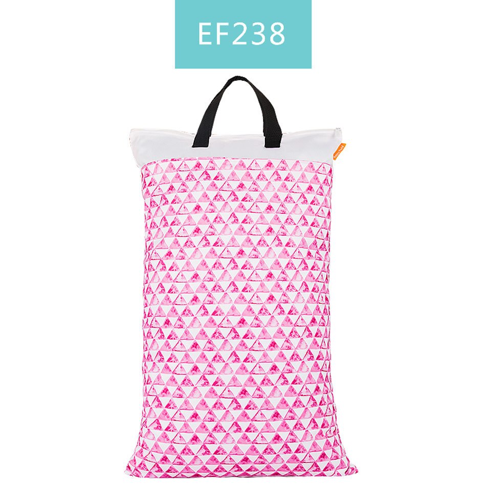 Bolsa de cubo grande para colgar pañales de tela, insertos de pañales de lavandería con dos cremalleras, impermeable, reutilizable, 1 pieza: EF238
