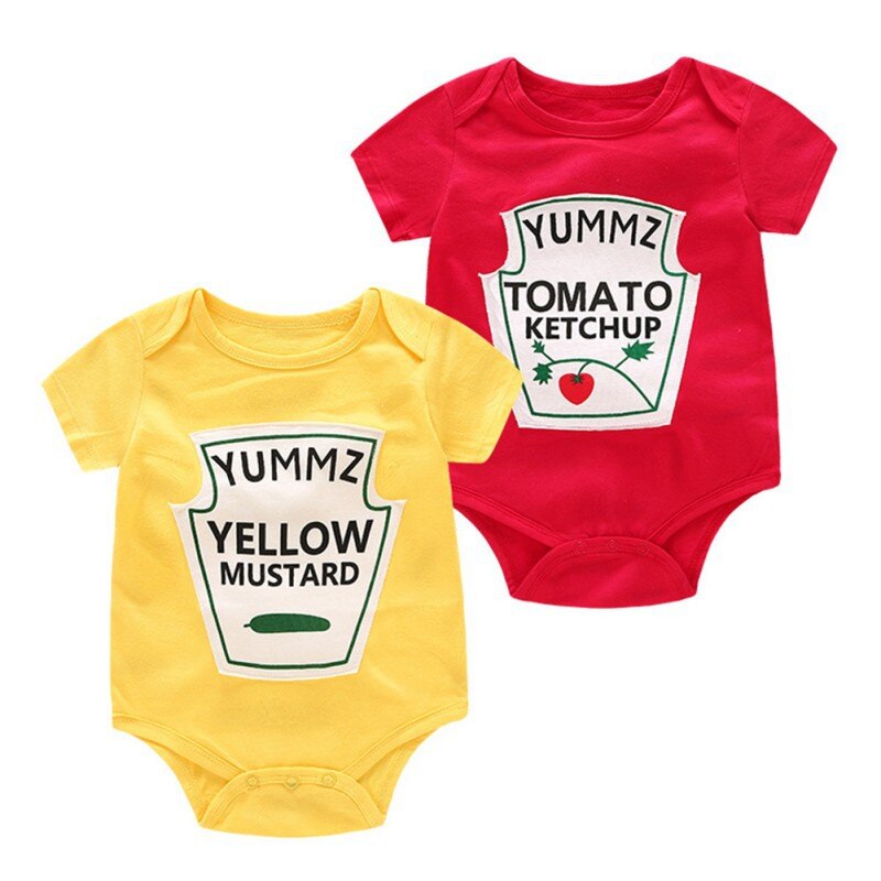 Baby Strampler Zwillinge Jungen Mädchen Strampler Nette Gemüse drucken Strampler für Neugeborene Baumwolle Strampler Baby Kostüm