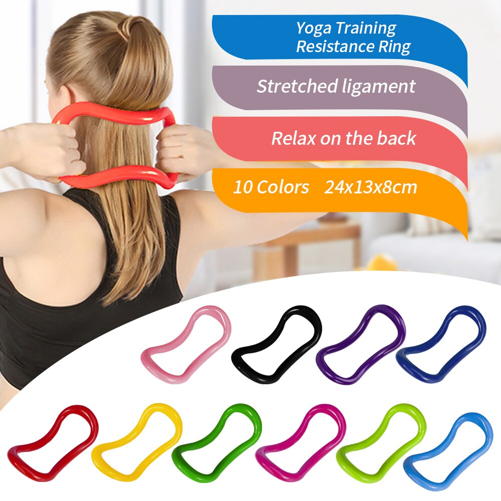 Yoga sirkel utstyr yoga ring fitness sirkel trening motstand støtte verktøy kalv hjemme sirkel gym trening pilates ring 1 pc
