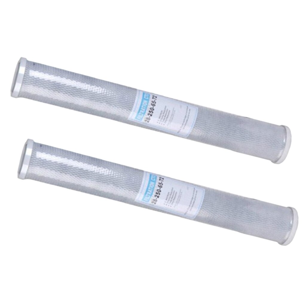 2 Pieces 20 inch Water Purifier Filter Granular Activated Carbon Filter CTO Compressed Carbon Reverse Osmosis