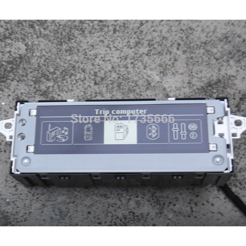 Original hvidt lys skærm skærm støtte klimaanlæg display usb valgfri engelsk og fransk 6 pin til peugeot citroen