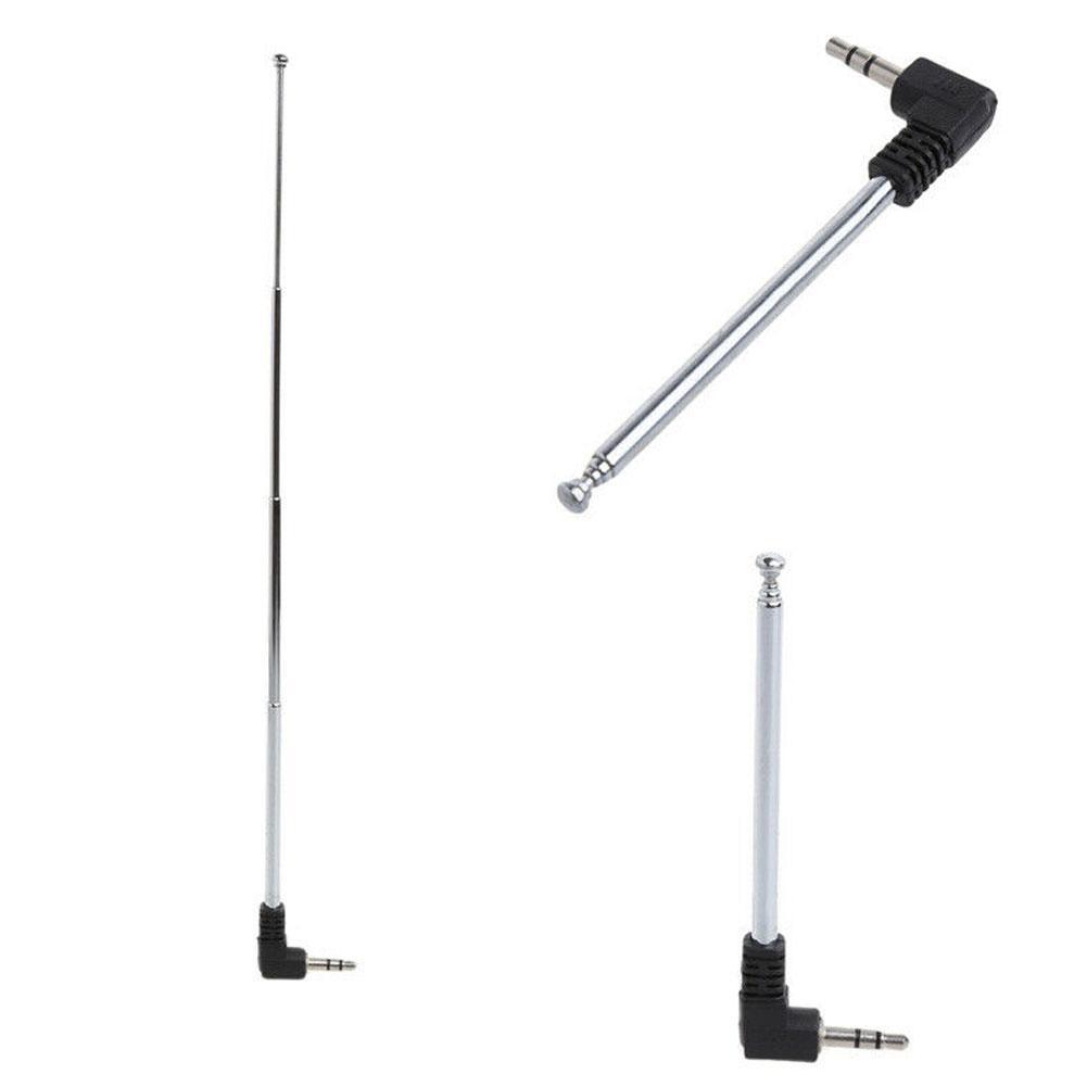 Antenne rétractable en acier pour téléphone Portable, 3.5mm, prise Jack, Radio FM, pour voiture
