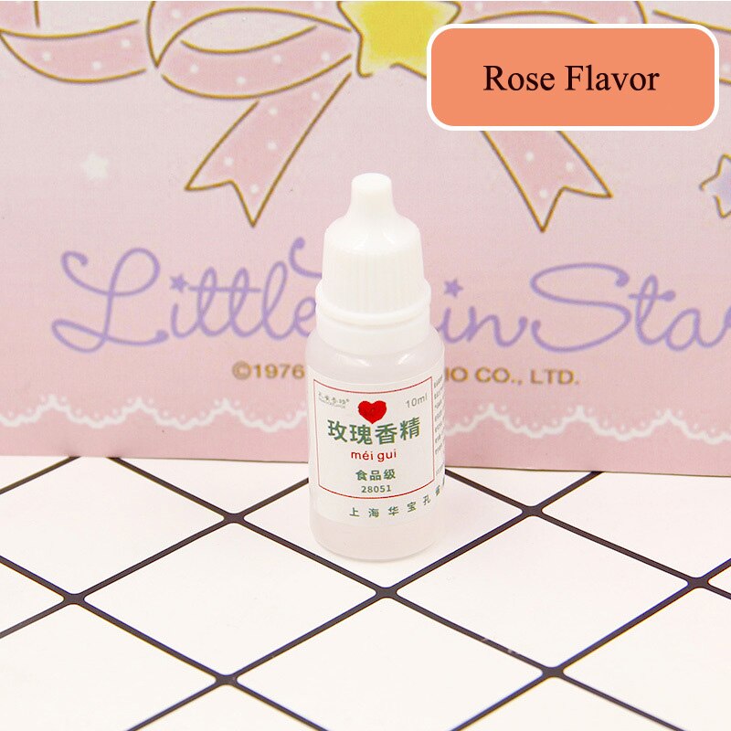 10ML Geschmack für Schleim Modellierung Ton DIY Pädagogisches Spielzeug für Kinder Kinder Kreative Machen Ihre Schleim Geruch Süße Scheiben aromen: Rose Flavor