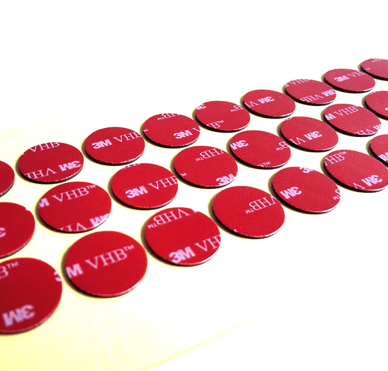 3M VHB Double Adhesive Round Circle Shape Sticker Gasket for Auto Car ETC Recorder Phone Holder Dia 10mm 20mm 25mm 30mm 40mm