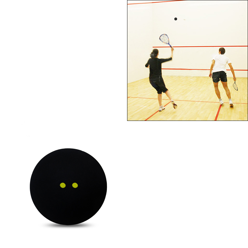 1pc gula prickar squashboll låghastighet sportgummibollar spelarträningstävling squashgummiboll senaste