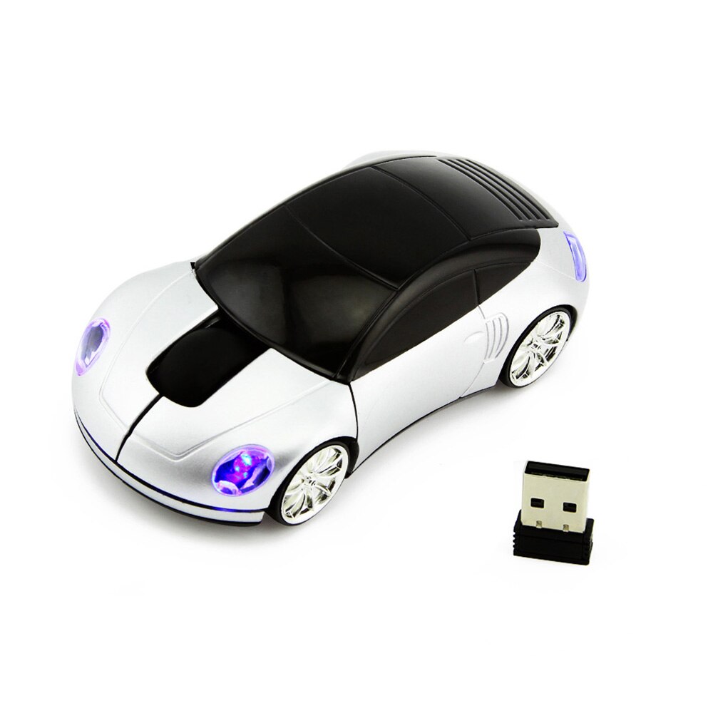 2.4G Wireless Mouse Car Shape With Flashing LED Light Sem Fio Mouse For Netbook Laptop Gaming