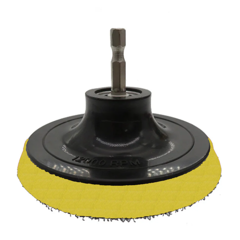 10 Stuks 100 Mm Schuurschijf 60-240 Grit Schuurpapier Buffing Wheel Klittenband Steunschijven Voor Elektrische boor Grinder Rotary Gereedschap