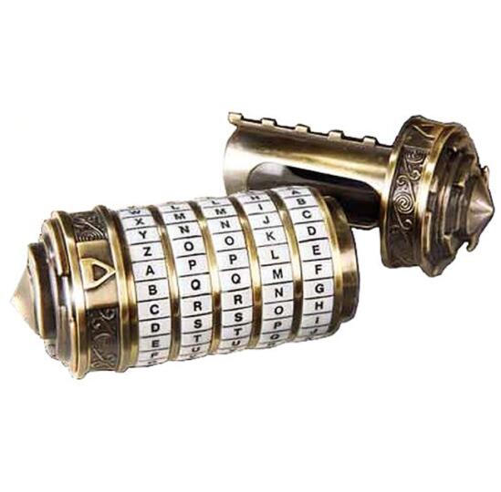 Funny Code Cryptex Romantic Birthday Puzzle Lock Toy Password Lock Intelligence Toys All Ages Five Colors: Yellow