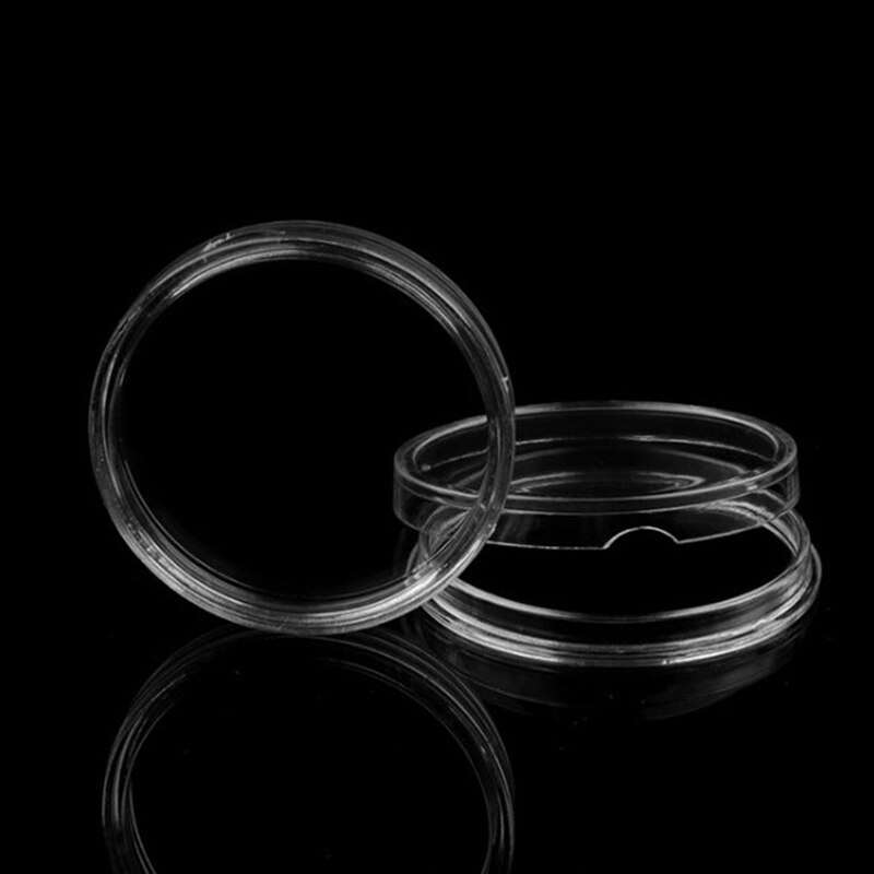 Acrylic Transparent 33mm/35mm Packaging Box Coin Box Quantum Chip Phone Sticker Box