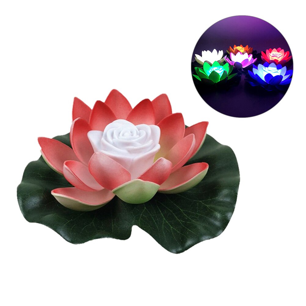 Mini Solar Power Water Fountain Garden Pool Pond 18-45cm Outdoor Solar Panel Bird Bath Floating Water Fountain Pump Garden Decor: LED Lotus Lamp 18cm