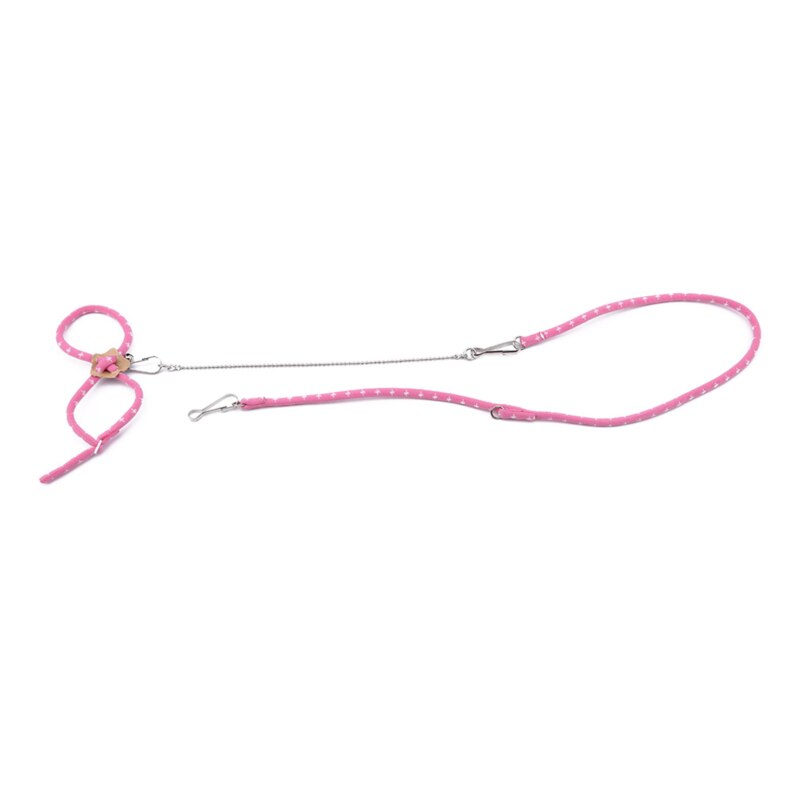 Cute Adjustable Pet Rat Mouse Hamster Harness Rope Pet Hamster Leashes Lead Collar For Rat Mouse Pet Outdoor Supplies Home