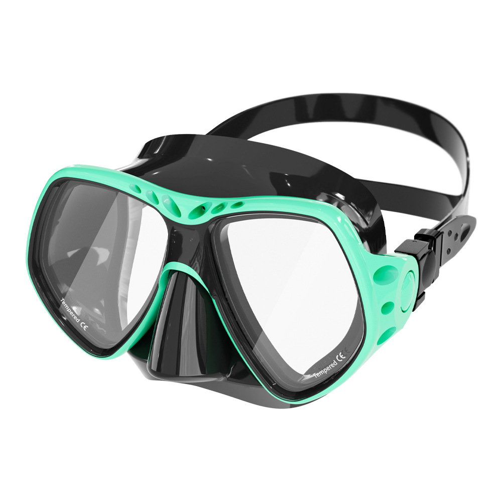 Neue Professionelle Tauchen Maske Schnorcheln Anzug Erwachsene Silikon Anti-Nebel-Brille Ausbildung Schnorchel Bausatz Schwimmen Ausrügestochen: Grün