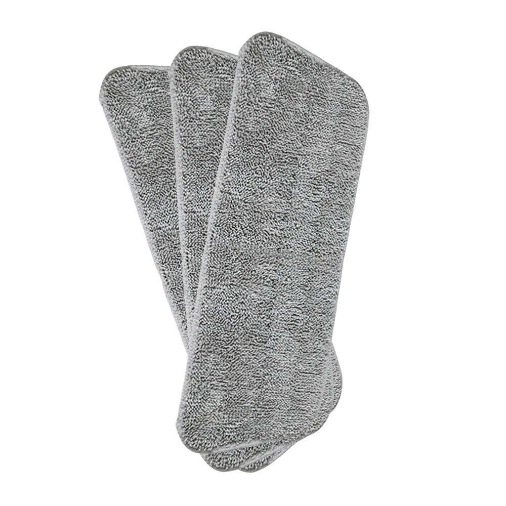 3PCS Fiber Flat Mop Head Floor Cleaning Cloth Replace Cloth Household Cleaning Mop Accessories Replacement Microfiber Mop Head: 04