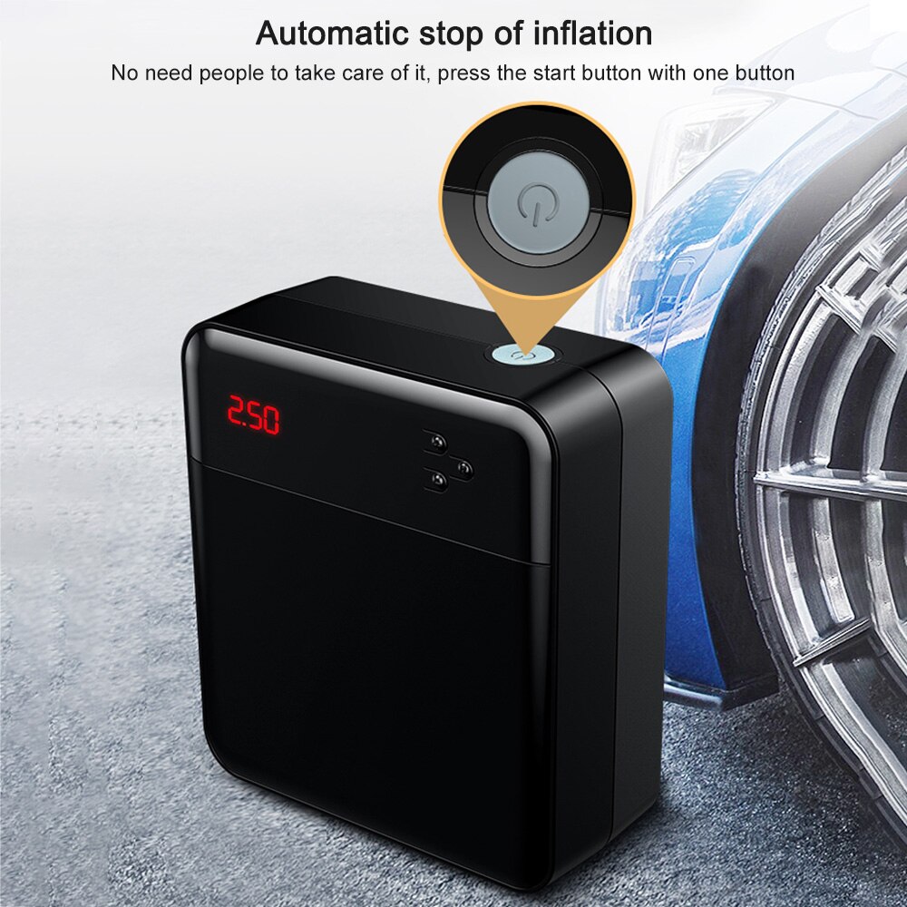 Car Compressor Tire Inflatable Pump Auto Digital Electric Tyre Inflator 12V Air Compressors Cars Tires for Car Bicycle SUV Boat