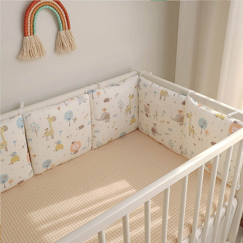 Barrière de protection pour berceau 30x30cm, 6 paquets, Rails de literie: Forest animals