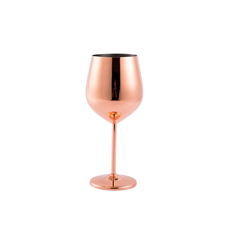 Copas de cristal de lujo para cóctel, copa de Martini, taza de oro rosa y plata de acero inoxidable, vajilla para , 400ML