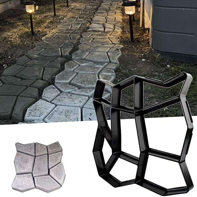 13.4 " x13.4 " x1.42 " genanvendelig beton sti maker gang forme trappesten brolægger græsplæne gårdhave gårdhave gør det selv gangbro fortovet