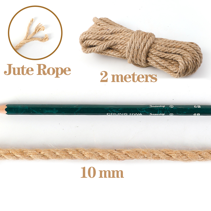 Cordón de algodón macramé cortado a mano de 1/2/3/4/5/6/8/10mm, cuerda de yute, hilo trenzado para manualidades DIY, decoración para de boda en casa: Blanco