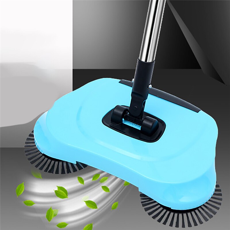 Hand Push Sweeping Machine Lazy Floor Sweeper Floor Carpet Dust Cleaner Household Cleaning Tool Rubber Wheels Enough Power