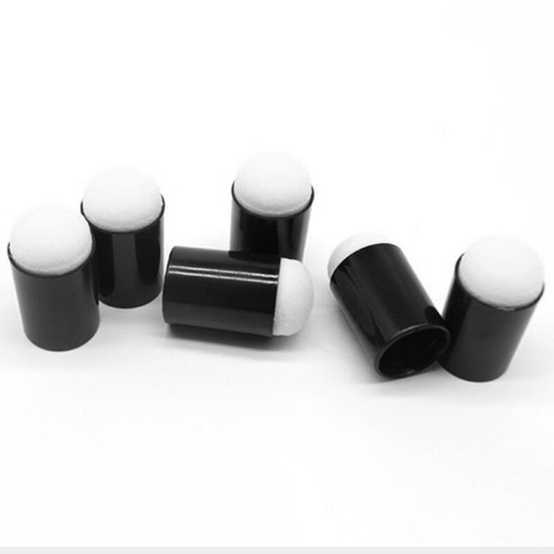 48 Pcs Sponge Daubers with Storage Case Finger Sponge Dauber Set for Stamping Painting Drawing Ink Crafts Chalk
