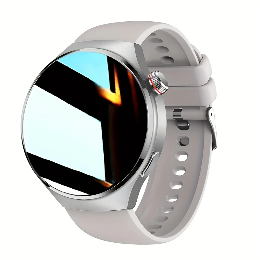 2025 Smart Watch da uomo Full Circle Touch Screen Chiamata Bluetooth Smartwatch da uomo Sport Attività Orologio fitness + scatola: nero