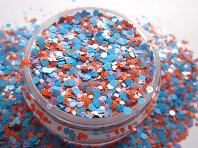 G451 Matte Kleuren Hexagon Nail Art Glitter Paillette Decoratie DIY Solventbestendige