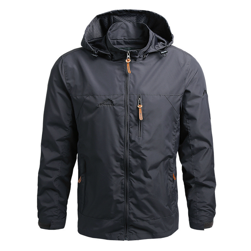 Coupe-vent Hommes DulJacket Imperméable En Plein Air À Capuche Manteau Sports Militaire Taille Européenne S-5XL Terrain Escalade Mince Outwear
