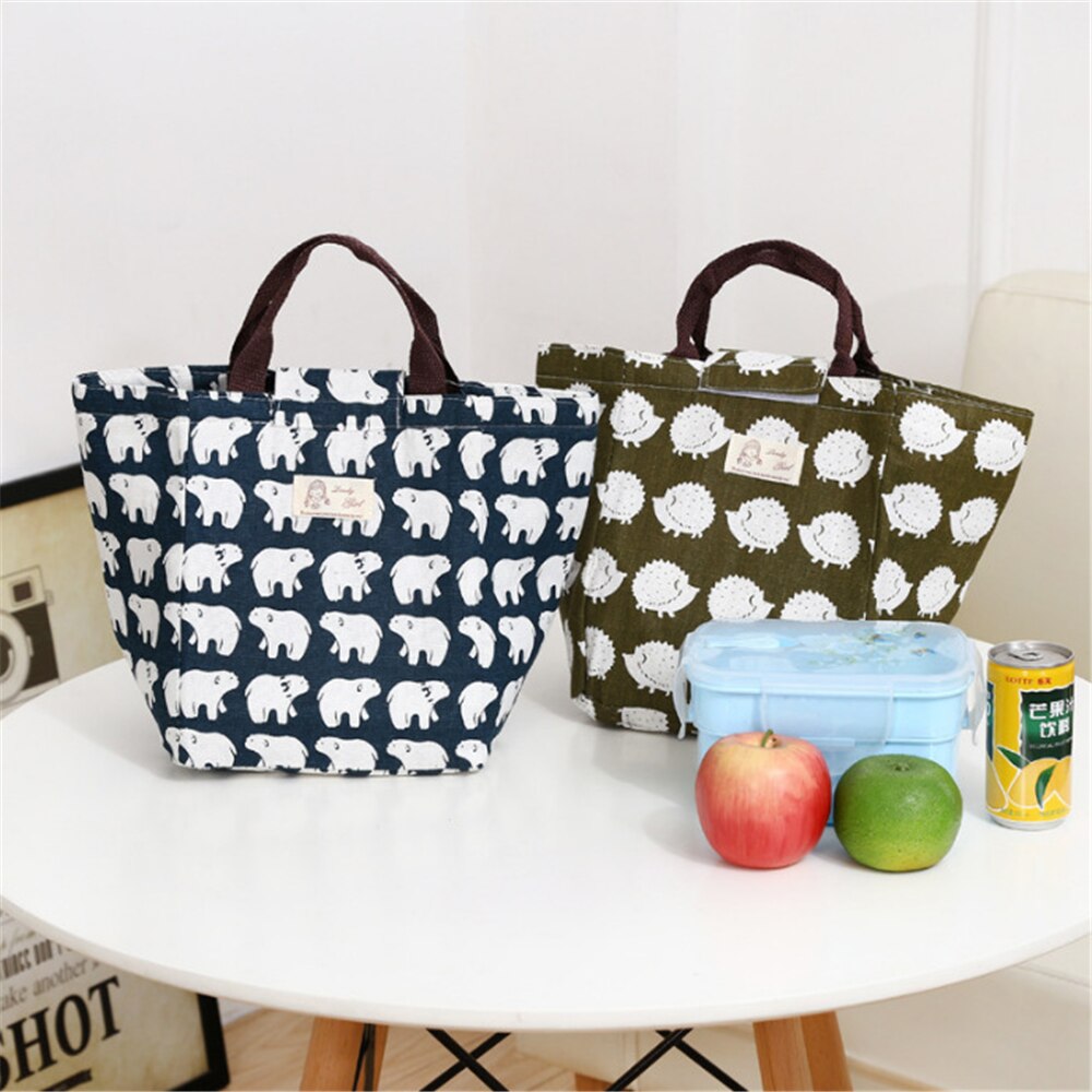 Waterdichte Lunch Tas Voor Vrouwen Kinderen Mannen Cooler Lunchbox Tas Tote Canvas Lunch Tas Fles Isolatie Pakket Draagbare