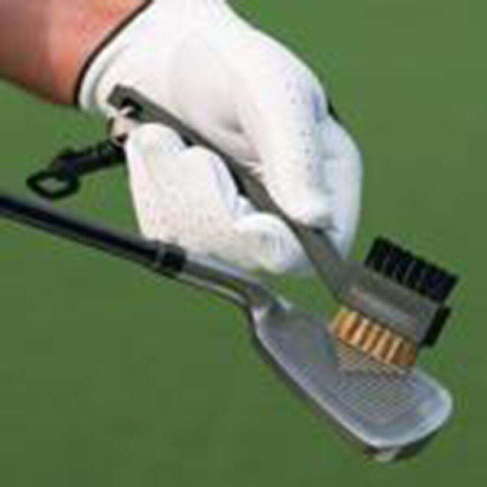 golf klubb børste golf spor rengjøringsbørste 2- sidig golf putter kile ball spor renere sett rengjøringsverktøy golf tilbehør