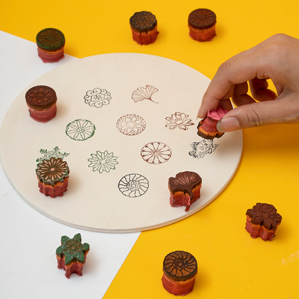 2,5 cm kleine Keramik Schwamm Stempel DIY Prägung Textur Polymer Ton Modell Skulptur Keramik Handwerk Holz stempel Siegel Kunst Hobby Werkzeug
