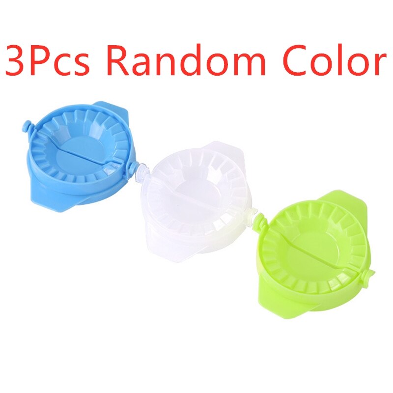 1PC DIY Plastic Dumpling Molds Chinese Food Jiaozi Maker Dough Press Dumpling Pie Ravioli Hand Mould Kitchen Tools