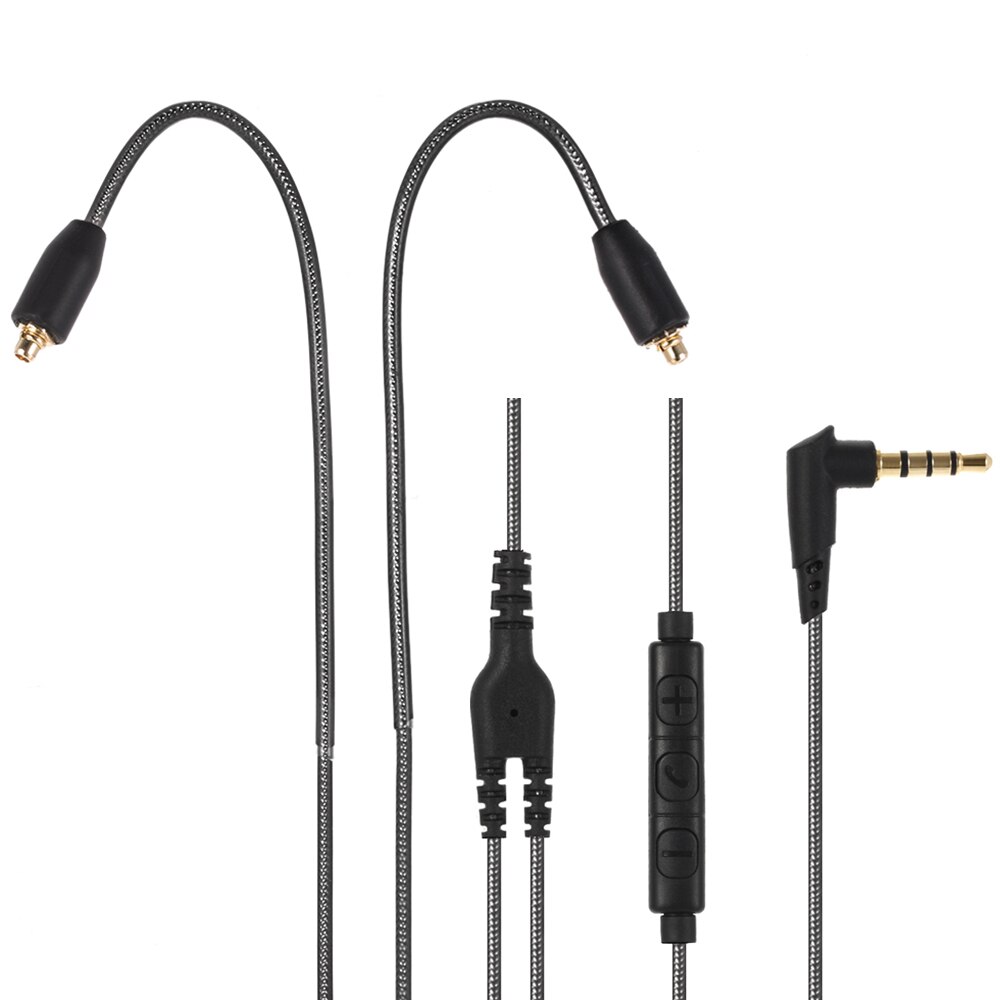 3,5mm Kopfhörer Kabel für Shure SE215 SE315 SE425 SE535 SE846 UE900 Kopfhörer Draht Abnehmbare Ersatz Kabel mit Mikrofon