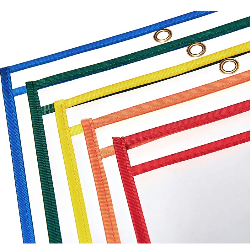 Transparent File Pockets That Can Be Wiped And Reused. Whiteboard Drawing Teaching Stationery
